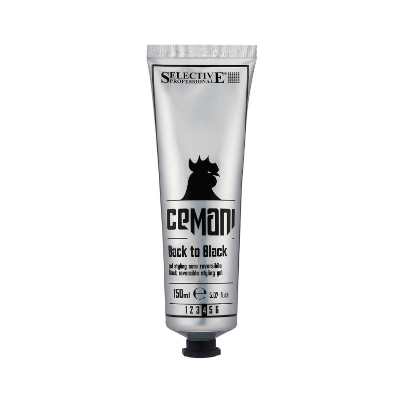 SELECTIVE CEMANI Back To Black Gel modelador para cabelos grisalhos 150ml