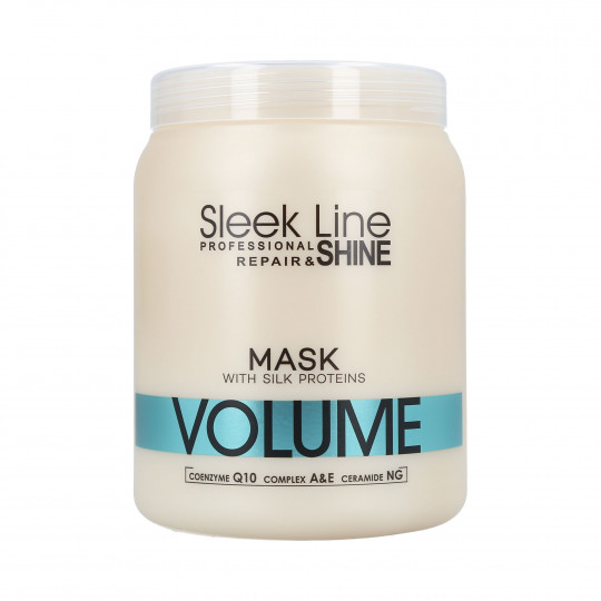 STAPIZ SLEEK LINE VOLUME Maska z jedwabiem do włosów cienkich 1000ml