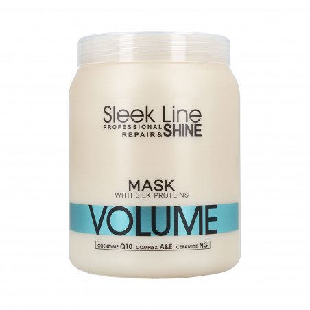 STAPIZ SLEEK LINE VOLUME Maska z jedwabiem do włosów cienkich 1000ml