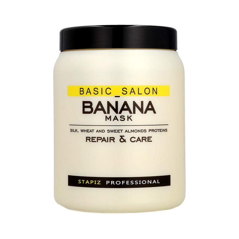 Stapiz Banana Mascarilla de plátano para el cabello dañado y opaco 1000 ml 