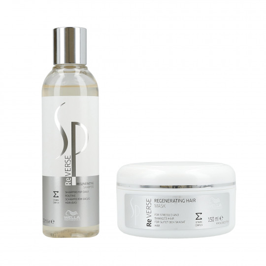 WELLA SP REVERSE Kit rigenerante per capelli, shampoo 200ml + maschera 150ml