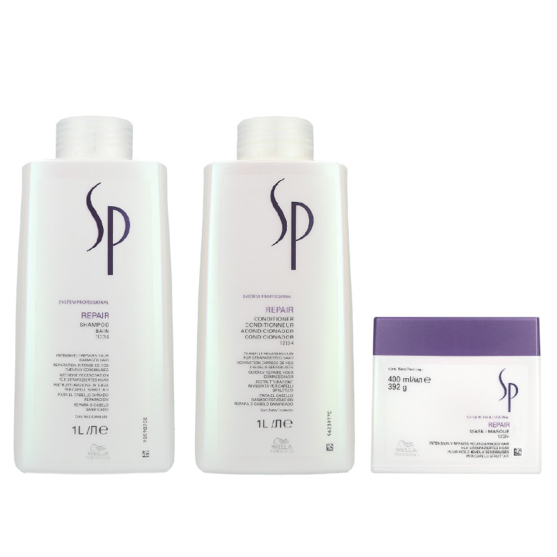 Wella SP REPAIR šampón 1000ml + kondicionér 1000ml + maska 400ml