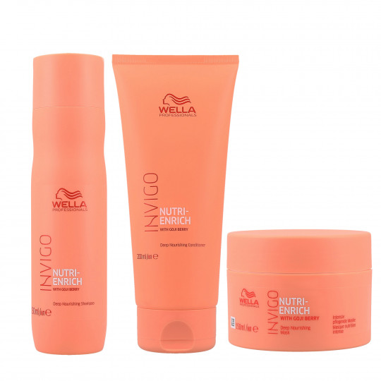 WELLA PROFESSIONALS INVIGO NUTRI-ENRICH Zestaw szampon 250ml+odżywka 200ml+maska 150ml