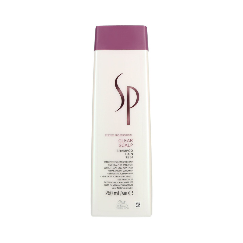 WELLA SP CLEAR SCALP Delikatny szampon przeciwłupieżowy 250ml