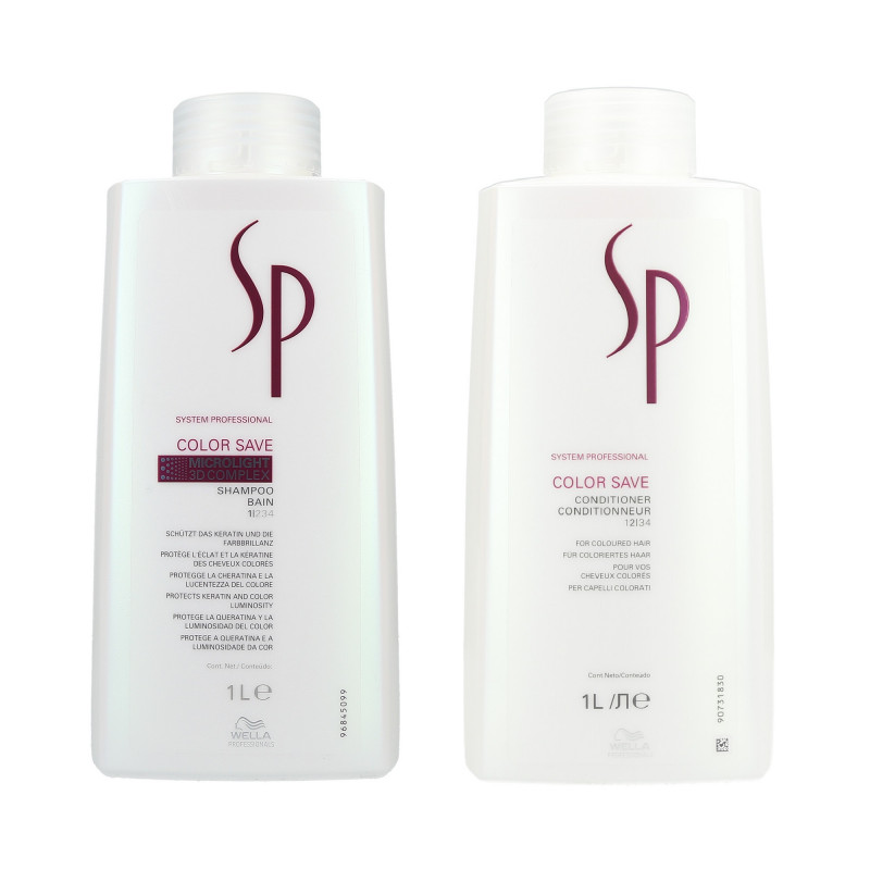 WELLA SP COLOR SAVE Szampon 1000ml + Odżywka 1000ml