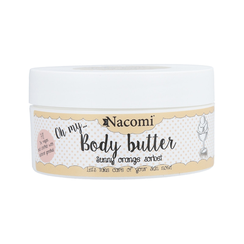 NACOMI Body Butter – Beurre de karité, orange et macadamia corps 100ml