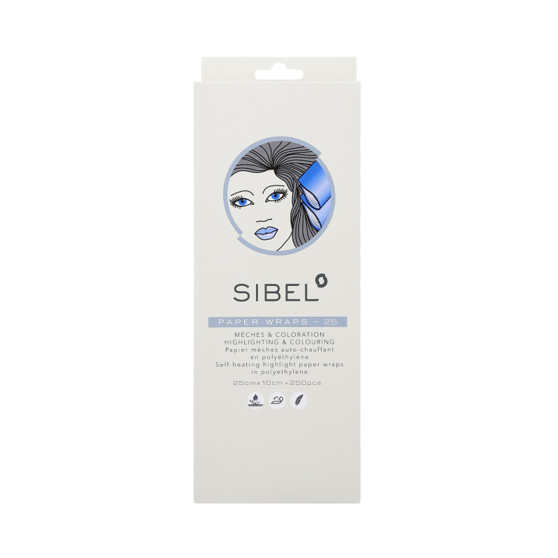 Sibel High-Light Self-Heating Wraps Polyethylene Film For Colouring 10x25 cm 250 pcs 