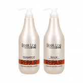 STAPIZ SLEEK LINE REPAIR balzam s hodvábom 1000ml + šampón 1000ml