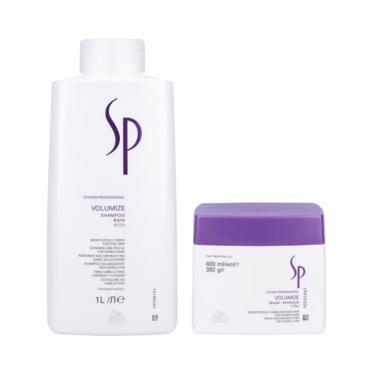 Wella SP VOLUMIZE Shampoo 1000ml + Naamio 400ml