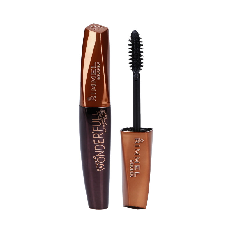 RIMMEL WONDER`FULL Fortykkende mascara med arganolie 003 Extreme Black 11ml