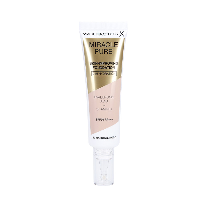 MAX FACTOR MIRACLE PURE SKIN Foundation forbedrer hudens tilstand 50 Natural Rose 30ml