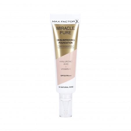 MAX FACTOR MIRACLE PURE SKIN Podkład poprawiający kondycję skóry 50 Natural Rose 30ml - 1 MAX FACTOR MIRACLE PURE SKIN Podkład poprawiający kondycję skóry 50 Natural Rose 30ml - 1