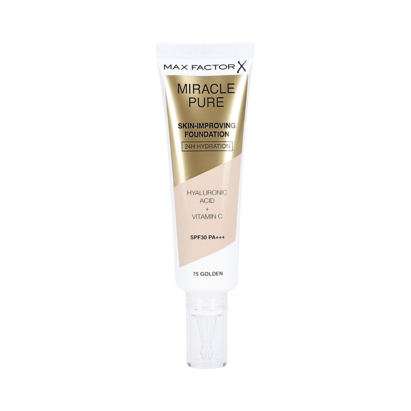 MAX FACTOR MIRACLE PURE SKIN Foundation improving the condition of the skin 75 Golden 30ml