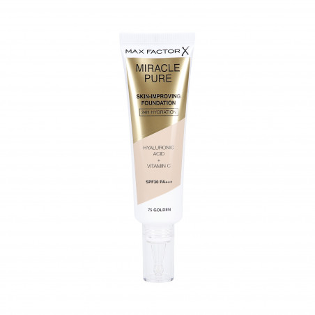 MAX FACTOR MIRACLE PURE SKIN Foundation improving the condition of the skin 75 Golden 30ml