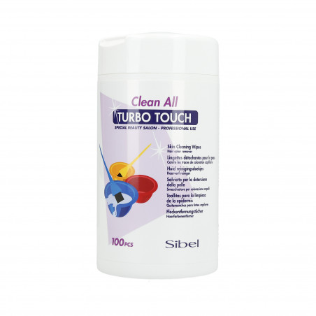 SIBEL Clean All Turbo Touch Tücher zur Haarfärbemittel-Fleckenentfernung 100 St.