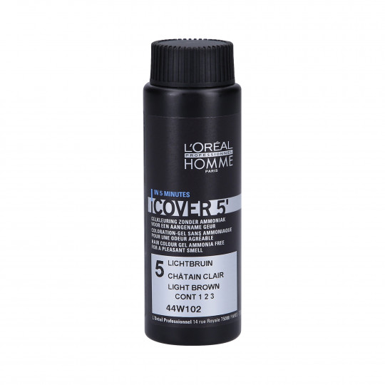 L'OREAL PROFESSIONNEL HOMME Cover 5' Farba dla mężczyzn (5) Light brown 50ml