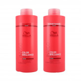 WELLA PROFESSIONALS INVIGO COLOR BRILLIANCE Set shampoo per capelli spessi 1000ml + balsamo 1000ml