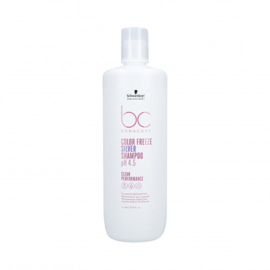 SCHWARZKOPF PROFESSIONAL BC COLOR FREEZE SILVER Szampon do włosów siwych i blond 1000ml