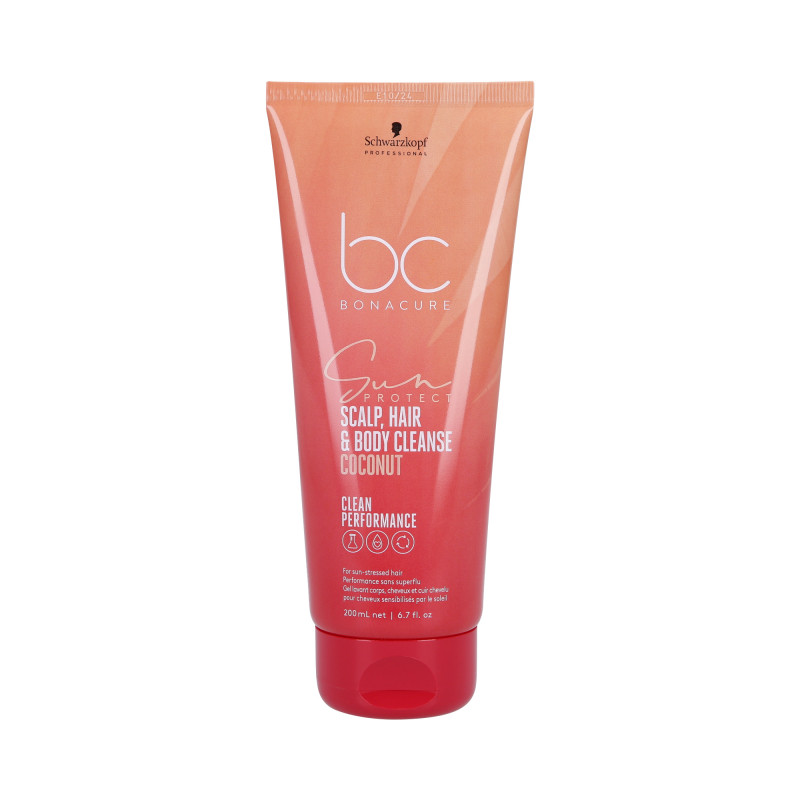 SCHWARZKOPF PROFESSIONAL BC SUN PROTECT 3in1 Szampon do włosów i ciała 200ml