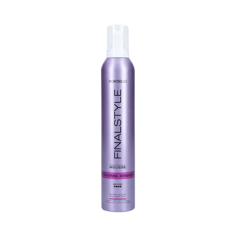 MONTIBELLO FINALSTYLE EXTRA STRONG FOAM Espuma hidratante muito forte para modelar o cabelo 320ml