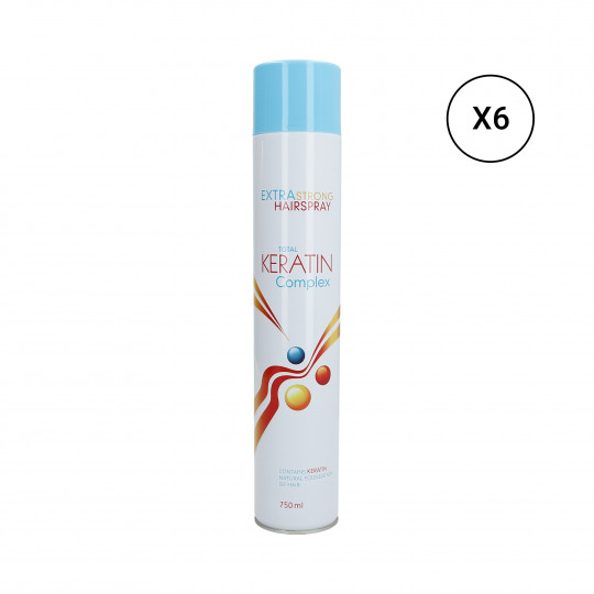 CeCe Total Keratin Complex Strong Hair Spray 6 x 750ml