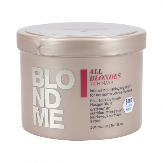 SCHWARZKOPF BLONDME ALL BLONDES Máscara capilar intensiva 500ml