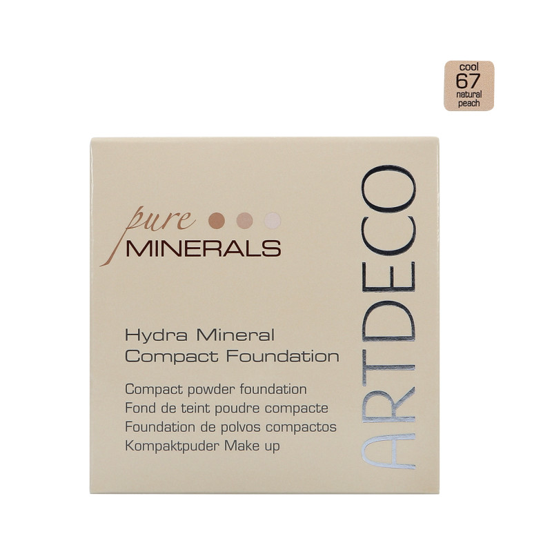 ARTDECO PURE MINERALS HYDRA Fond de teint poudre minérale hydratant 67 Natural Peach 10g