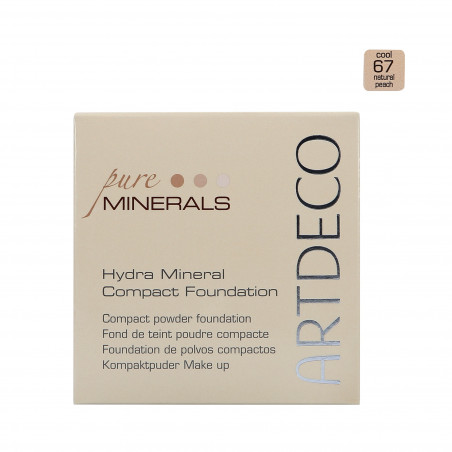 ARTDECO PURE MINERALS HYDRA Feuchtigkeitsspendende Mineralpuder-Foundation 67 Natural Peach 10g