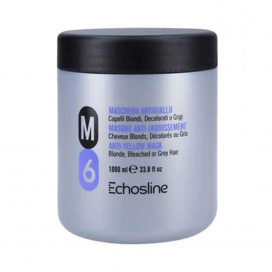 ECHOSLINE M6 A mask for blond hair that eliminates yellow shades, 1000ml