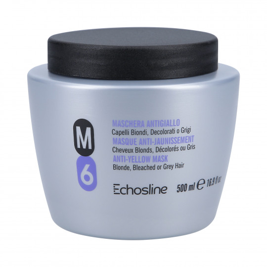 ECHOSLINE M6 Mask for blond hair, eliminating yellow shades, 500 ml