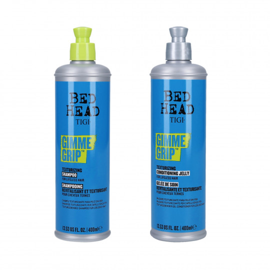 TIGI BED HEAD GRIMME GRIP Hair modeling kit Shampoo 400ml + Conditioner 400ml