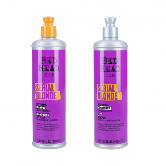 Conjunto TIGI SERIAL BLONDE Loiro Shampoo 400ml + Condicionador 400ml