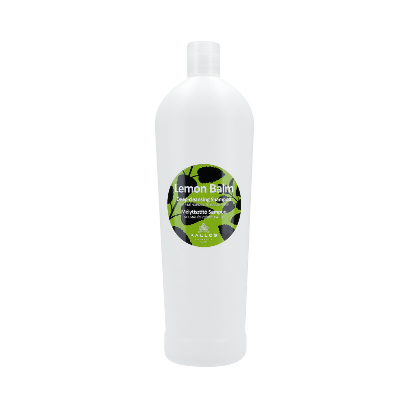 KALLOS LEMON BALM Shampoo de limpeza profunda para cabelos normais e oleosos 1000ml