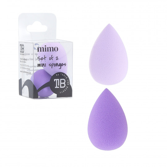 MIMO Raindrop Mini Makeup Sponges, Set of 2, Purple