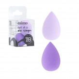 MIMO 2 Teilig Mini Makeup Schwamm Set, Violett 