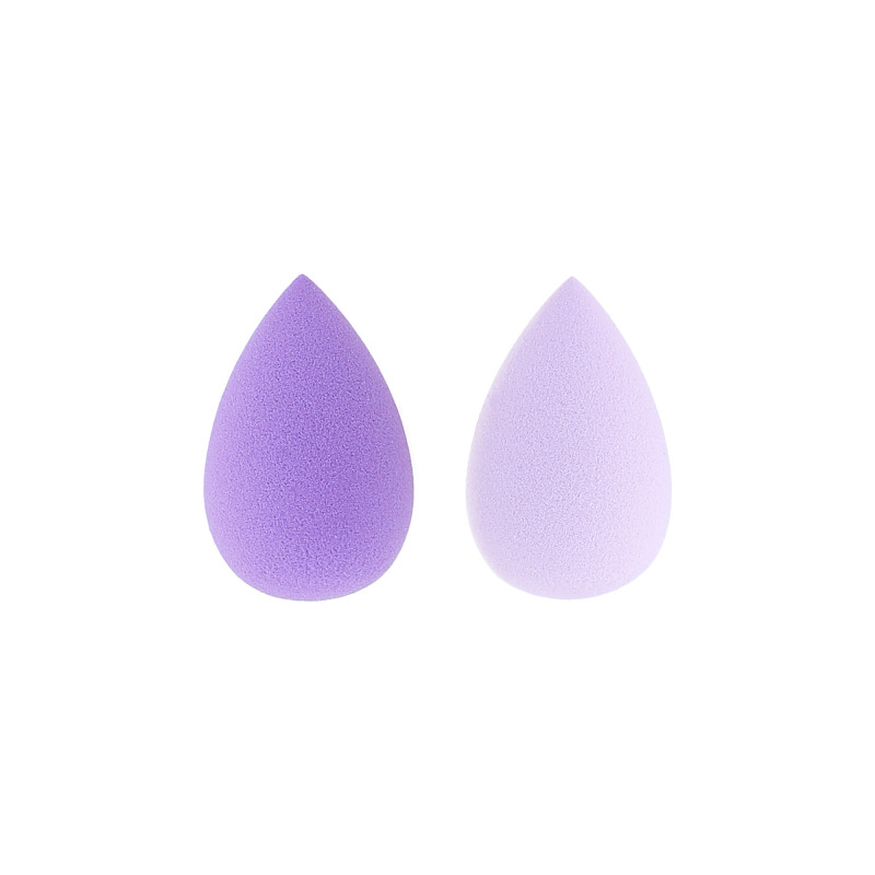 MIMO Set Mini Spugne Makeup A Goccia, 2 Pezzi, Viola