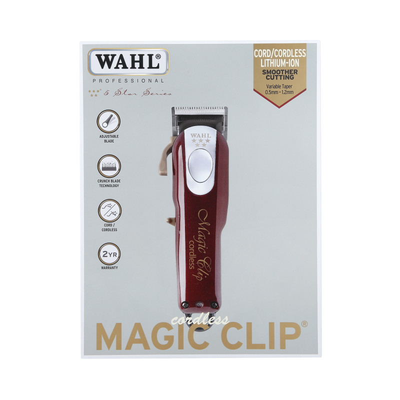 WAHL MAGIC CLIP 5 STAR CORDLESS Bezprzewodowa maszynka do strzyżenia WAHL MAGIC CLIP 5 STAR CORDLESS Bezprzewodowa maszynka do strzyżenia