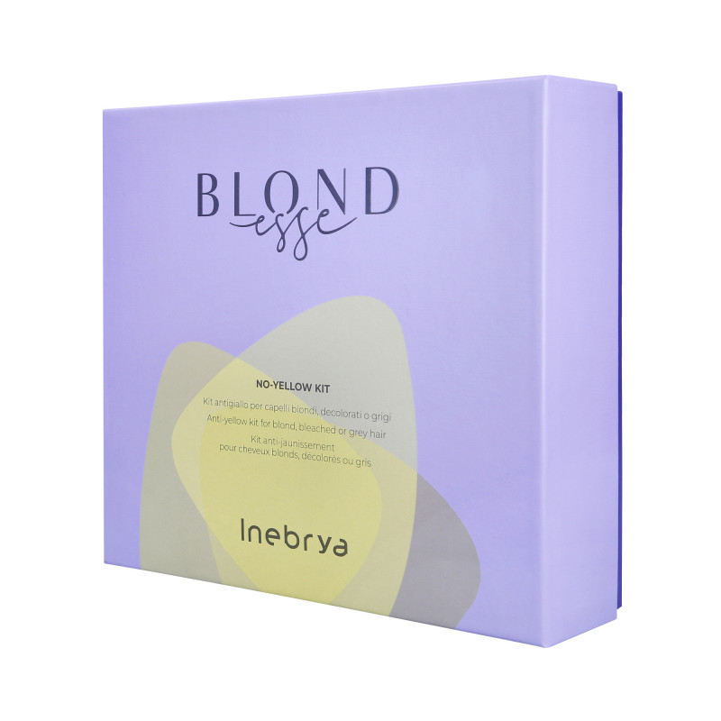 INEBRYA BLONDESSE NO YELLOW Zestaw szampon 300ml + maska 250ml do włosów blond, rozjaśnianych i siwych - 2