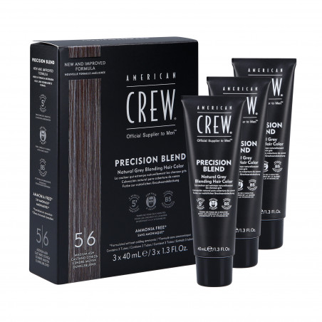 AMERICAN CREW Precision Blend Medium Ash (5-6) coverage 3x40ml