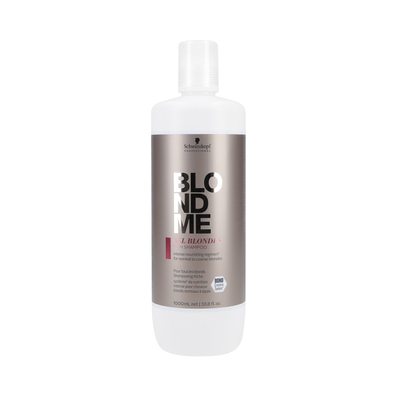 SCHWARZKOPF PROFESSIONAL BLONDME Intenzívny a bohatý šampón pre blond vlasy 1000 ml