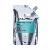 GOLDWELL Structure + Straight Shine Agent 1-0 Stærk, blødgørende hårcreme til permanent glatning 400g