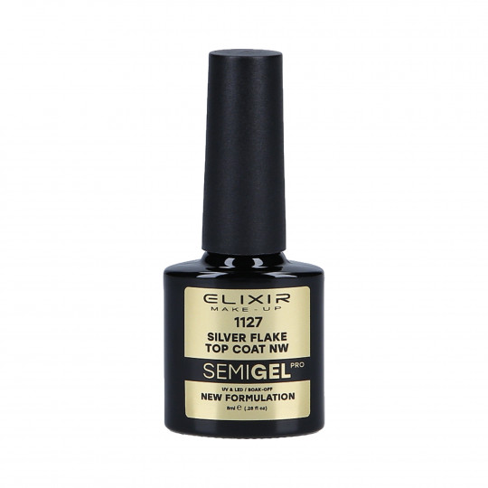 ELIXIR Top for nails 1127 SILVER FLAKE 8ml