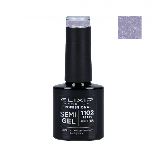 ELIXIR Hybrid nail polish 1102 PEARL GLITTER 8ml