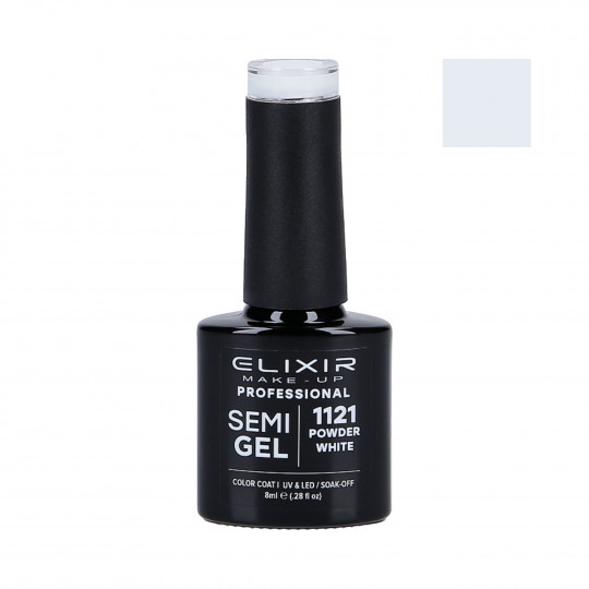 ELIXIR Hybrid nail polish 1121 POWDER WHITE 8ml