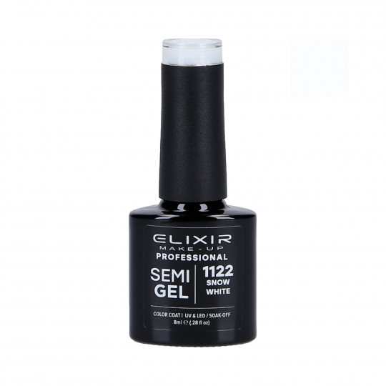 ELIXIR Hybrid nail polish 1122 SNOW WHITE 8ml