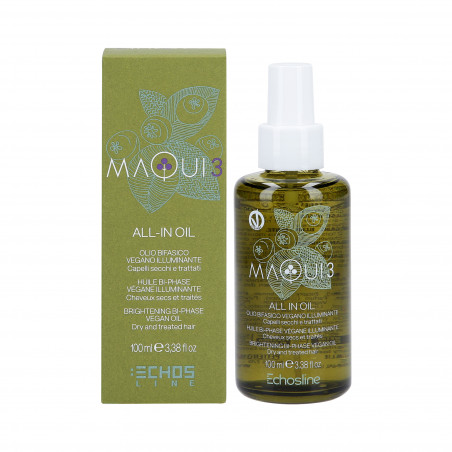 ECHOSLINE MAQUI 3 Wegański olejek do włosów suchych nadający blask 100ml ECHOSLINE MAQUI 3 Wegański olejek do włosów suchych nadający blask 100ml