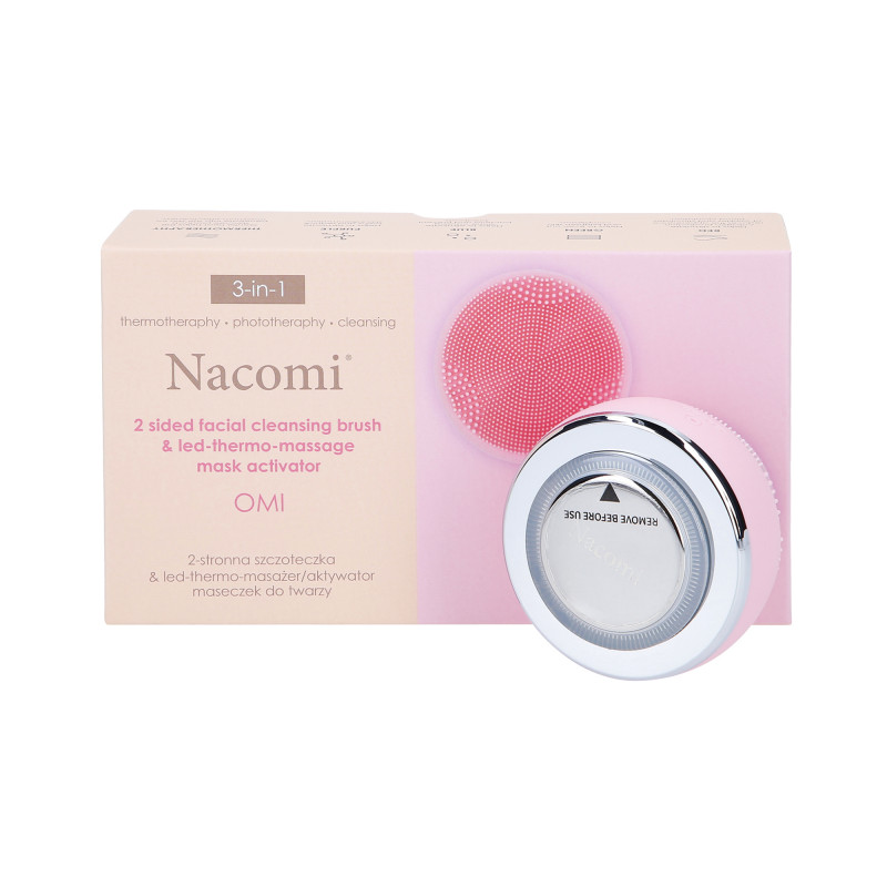 NACOMI OMI 3 em 1 Escova dupla face para limpeza e massagem facial