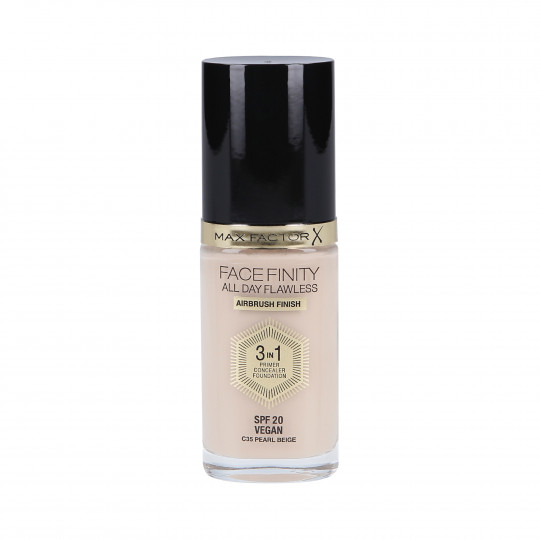 MAX FACTOR FACEFINITY 3in1 All Day Flawless Foundation SPF20 35 Pearl Beige 30ml