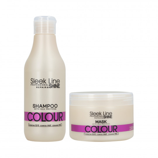 Šampón STAPIZ SLEEK LINE COLOR 300 ml + maska 250 ml