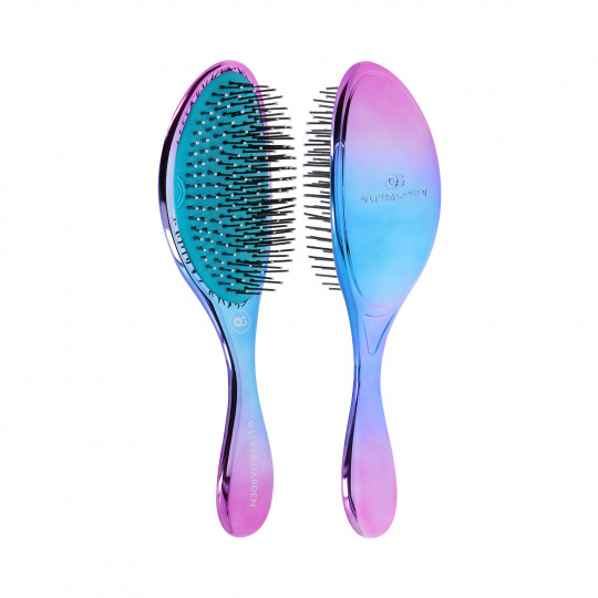 OLIVIA GARDEN AURORA BLUE Brush for detangling thick and medium-thick hair